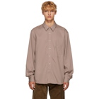 Lemaire Pink Straight Collar Shirt