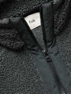 Folk - Signal Nylon-Trimmed Fleece Jacket - Gray