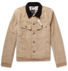 Palm Angels - Embellished Cotton-Corduroy Trucker Jacket - Men - Beige