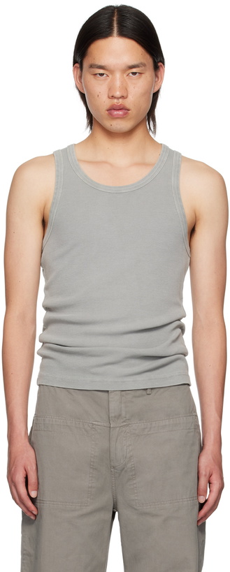 Photo: Entire Studios Gray Rib Tank Top