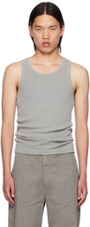 Entire Studios Gray Rib Tank Top