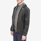 K-Way Men's Le Vrai 3.0 Claude Packable Zip Jacket in Black - Unico