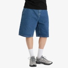 Butter Goods Men's Scribble Denim Shorts in Mid Blue