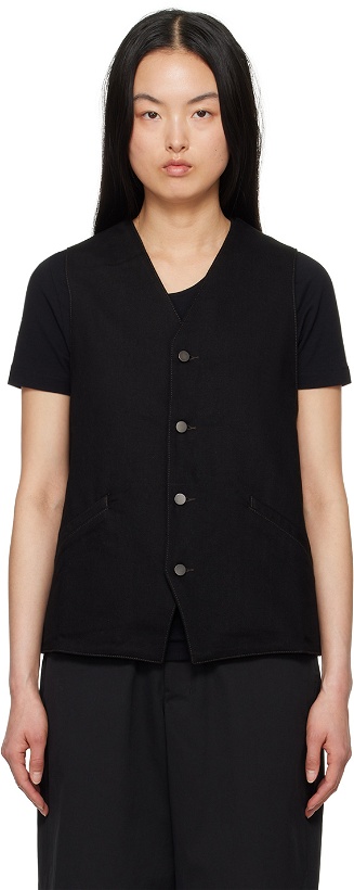 Photo: LEMAIRE Black Button Denim Vest
