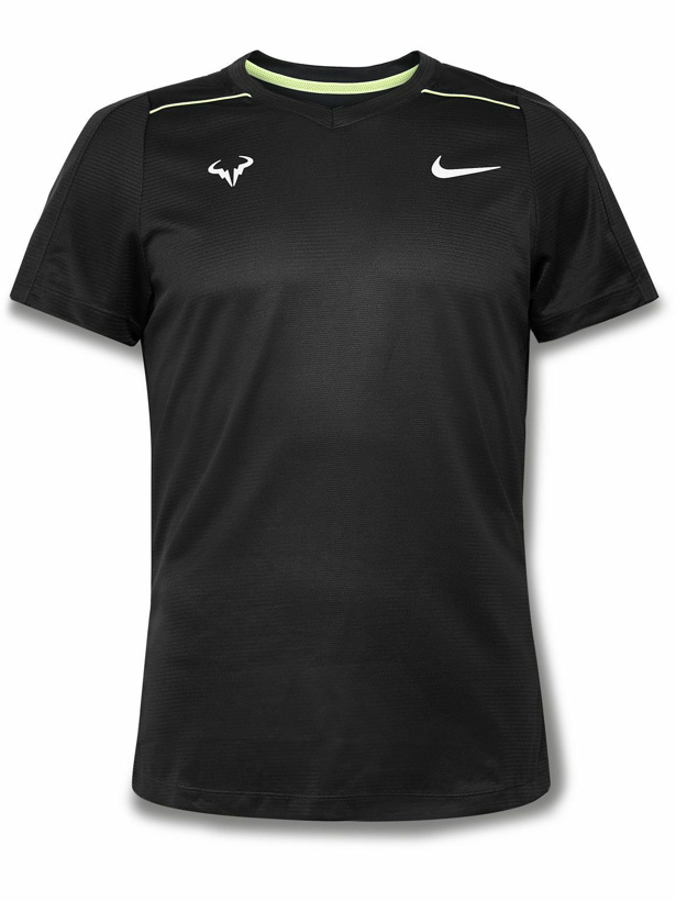 Photo: Nike Tennis - Rafa Challenger Dri-FIT Tennis T-Shirt - Black