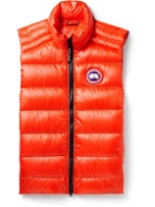 Canada Goose - Crofton Slim-Fit Quilted Recycled Nylon-Ripstop Down Gilet - Orange