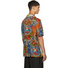 Versace Jeans Couture Black Printed Short Sleeve Shirt