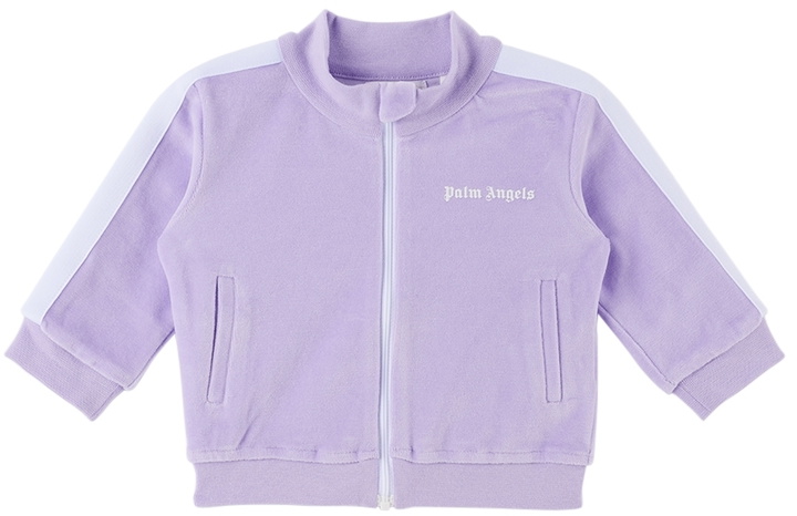 Photo: Palm Angels Baby Purple Stripe Trim Track Jacket