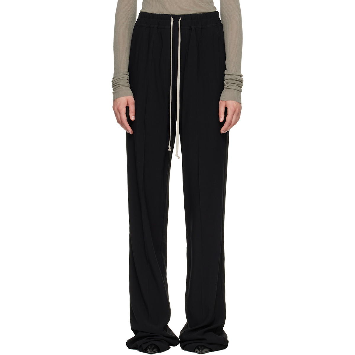 Rick Owens Black Tower Dietrich Drawstring Lounge Pants