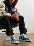 adidas Originals - A Bathing Ape Forum 84 Low Embellished Printed Leather Sneakers - Blue