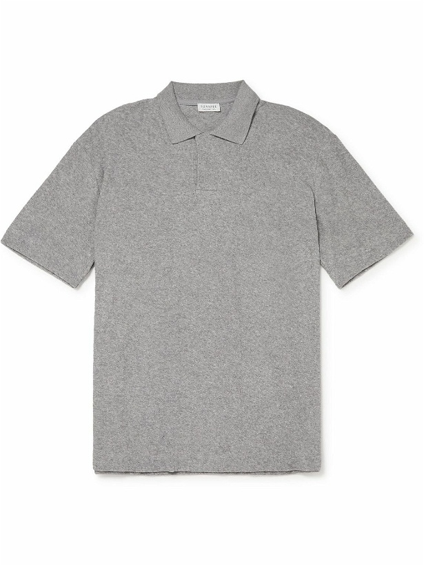 Photo: Sunspel - Cotton-Terry Polo Shirt - Gray