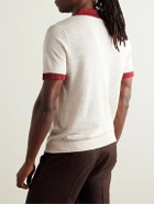 Onia - Johnny Two-Tone Linen Polo Shirt - Neutrals