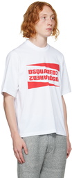 Dsquared2 White Reverse Football T-Shirt