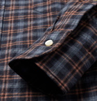 Sid Mashburn - Slim-Fit Checked Cotton-Flannel Shirt - Blue