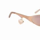Acne Studios Men's 90s Sunglasses in Rose Copper 
