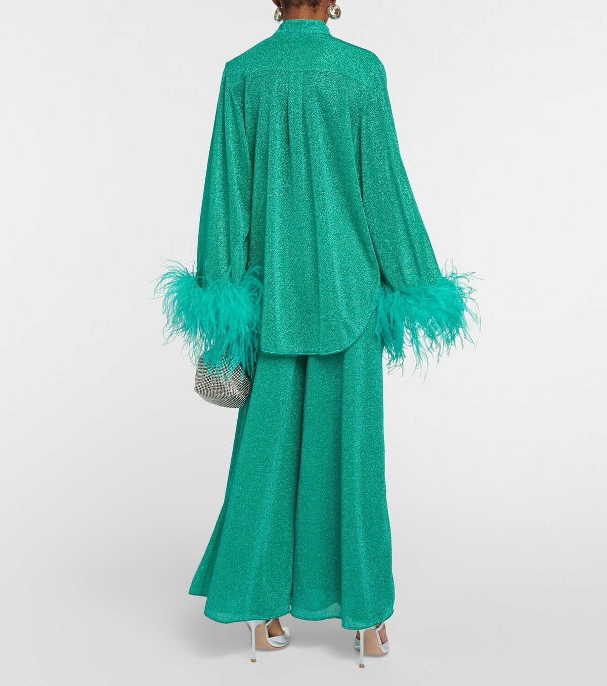 Oséree Lumière Plumage long shirt