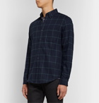 J.Crew - Slim-Fit Button-Down Collar Checked Cotton-Flannel Shirt - Blue