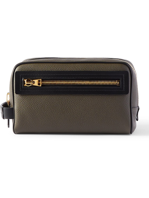 Photo: TOM FORD - Full-Grain Leather Wash Bag