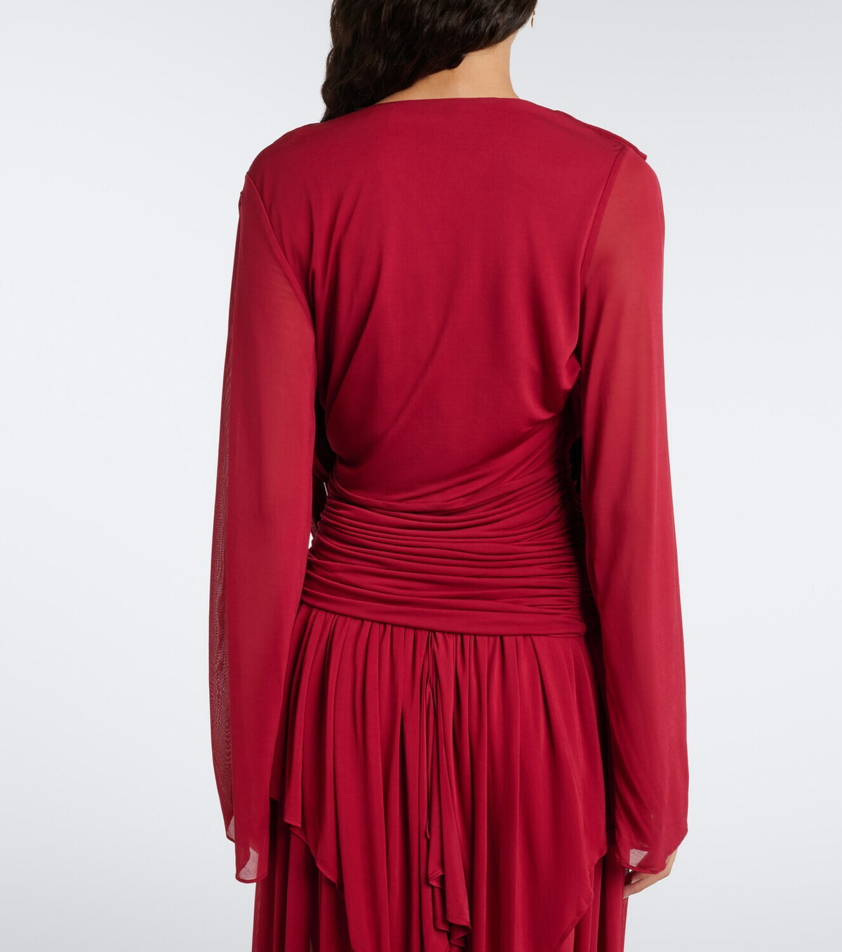 Christopher Esber Ripple draped jersey top