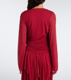 Christopher Esber Ripple draped jersey top