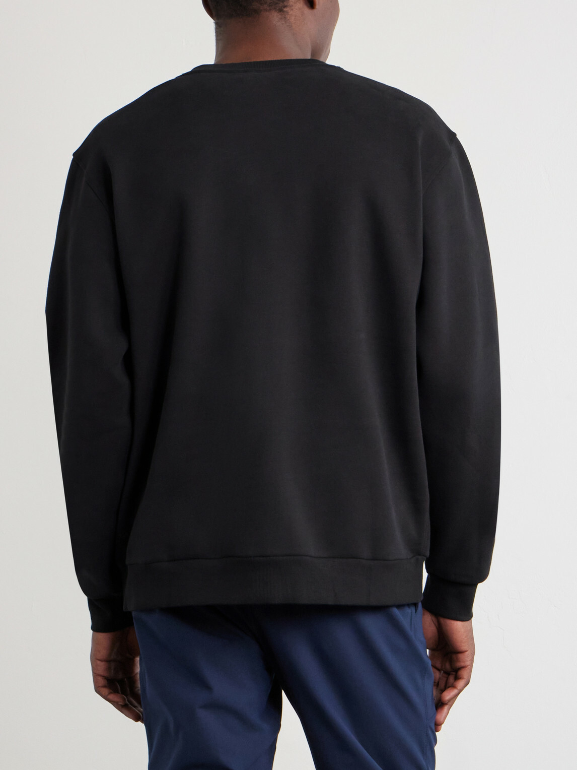 Lululemon - Steady State Crew Cotton-Blend Jersey Sweatshirt - Black