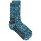 Druthers Organic Cotton Defender Boot Sock in Marine