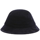 Universal Works Men's Cord Bucket Hat in Navy