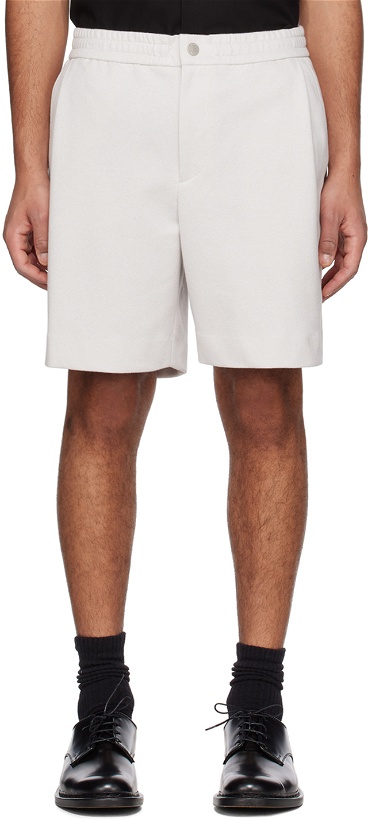 Photo: Solid Homme Gray Four-Pocket Shorts