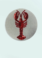 Les-Ottomans Set Of Two Lobster Beaded Placemats