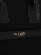 Bleu de Chauffe - Report Leather-Trimmed Cotton-Canvas Briefcase