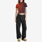 Air Jordan Women's W Zip Knit Top in Cave Purple/Mantra Orange