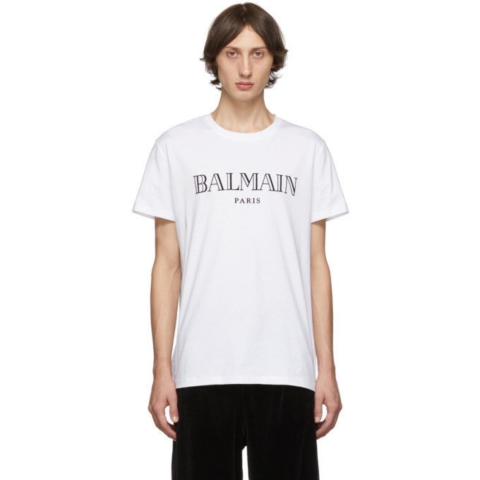 Photo: Balmain White Logo T-Shirt