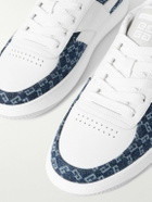 Givenchy - G Move Monogrammed Denim and Leather Sneakers - Blue