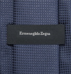 Ermenegildo Zegna - 8cm Textured-Silk Tie - Men - Storm blue