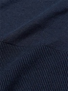 Loro Piana - Silk and Linen-Blend Polo Shirt - Blue