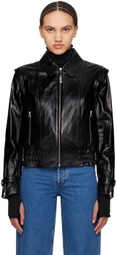 MACKAGE Black Amoree Leather Jacket