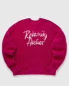 Reternity INTERWOVEN FURRY KNIT Purple Mens Pullover