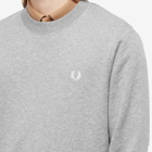 Fred Perry Authentic Men's Crew Sweat in Steel Marl