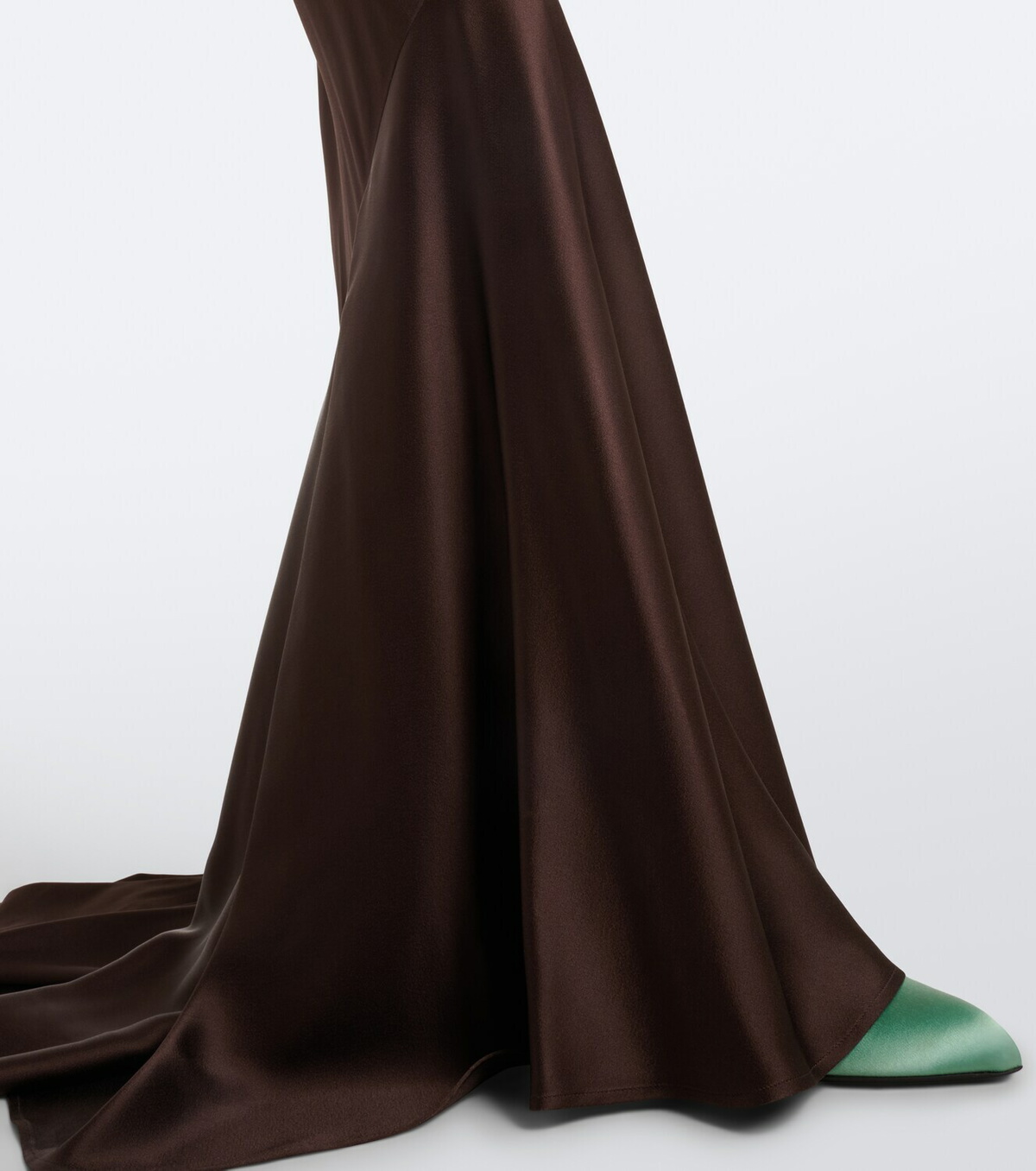 Max Mara Open-back satin maxi dress