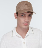 Loro Piana Baseball S linen cap