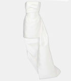 Solace London Bridal Meyer tail twill minidress