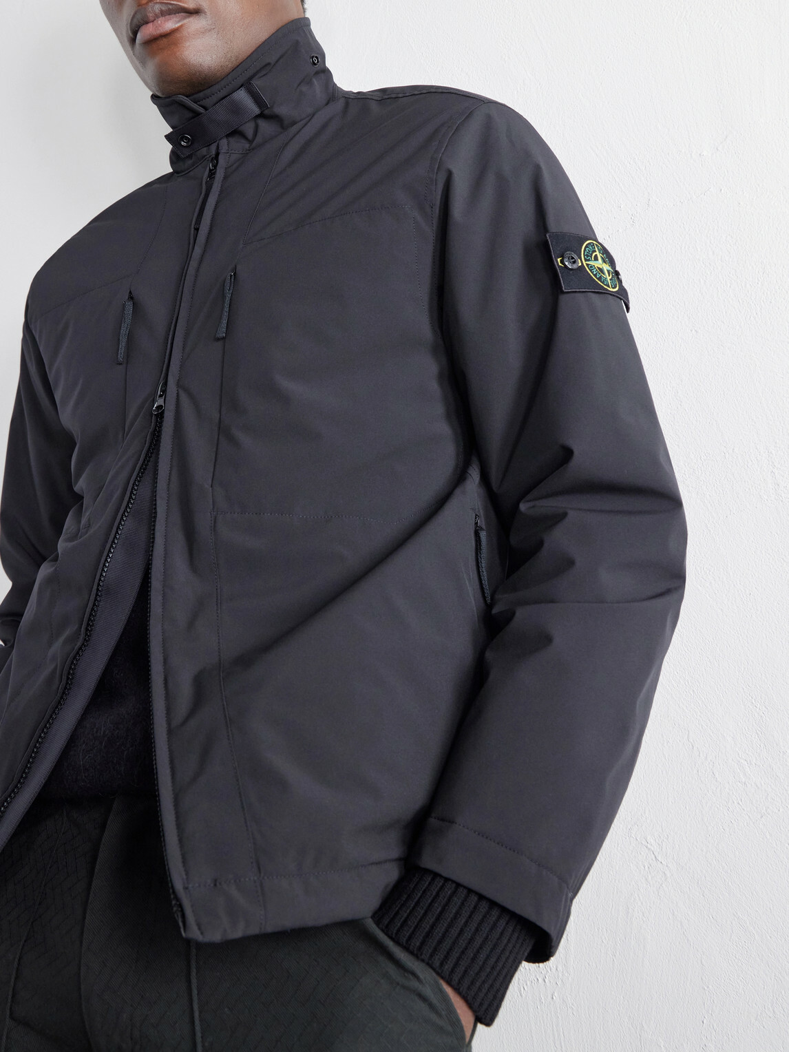 Stone Island - Recycled Shell-R_e.dye® Padded Jacket - Black