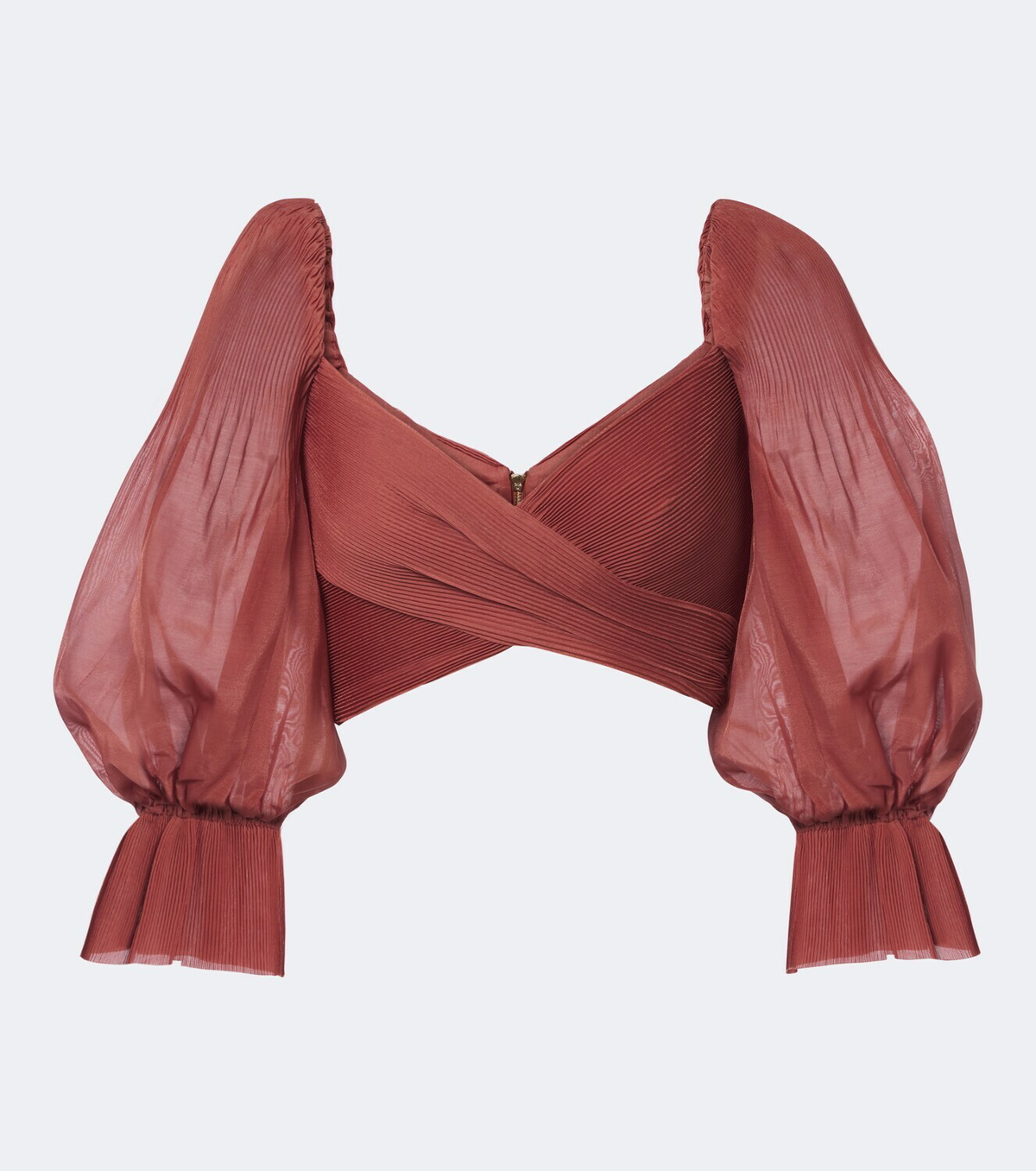 Zimmermann Pleated cropped top