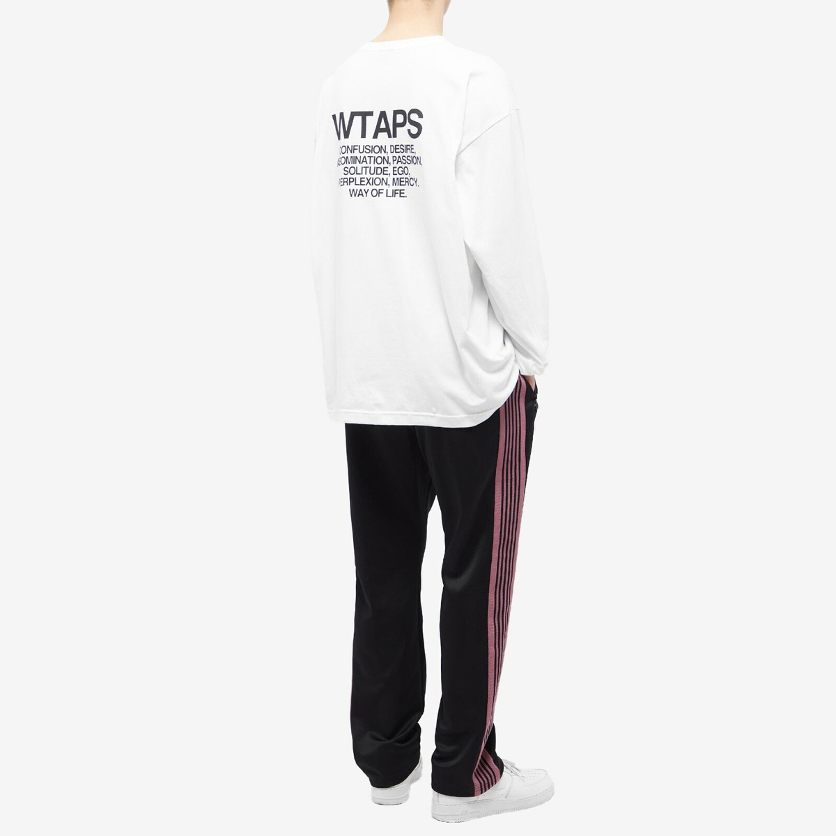 WTAPS Men's Long Sleeve Ingredients T-Shirt in White WTAPS