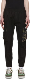 AAPE by A Bathing Ape Black Cotton Cargo Pants