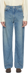 ssstein Blue Twist Cut Jeans