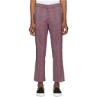 Rochambeau Purple Plaid Pipe Trousers
