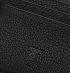 MONTROI - Logo-Debossed Full-Grain Leather Cardholder - Black
