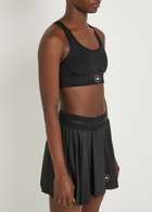 Adidas X Stella Mccartney Logo-print Stretch-jersey Sports bra Black