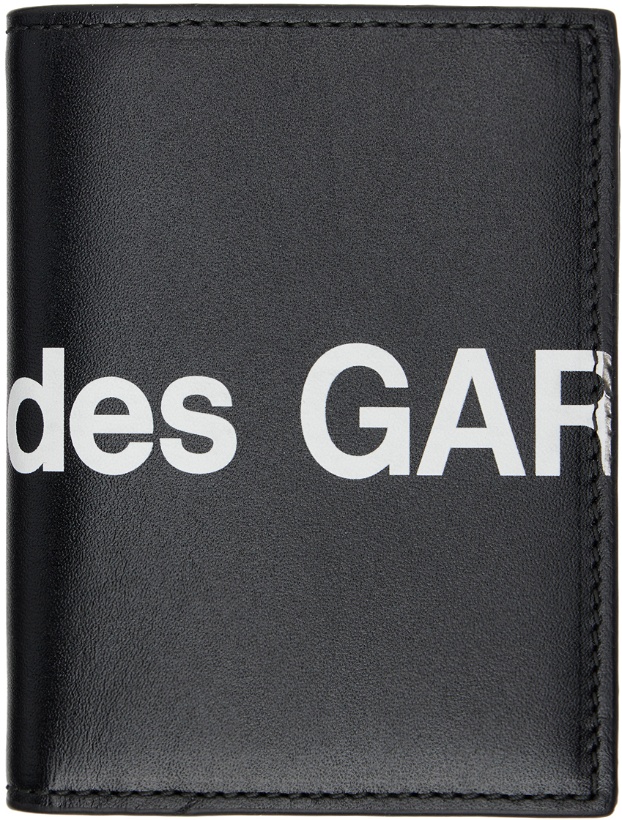 Photo: COMME des GARÇONS WALLETS Black Huge Logo Wallet